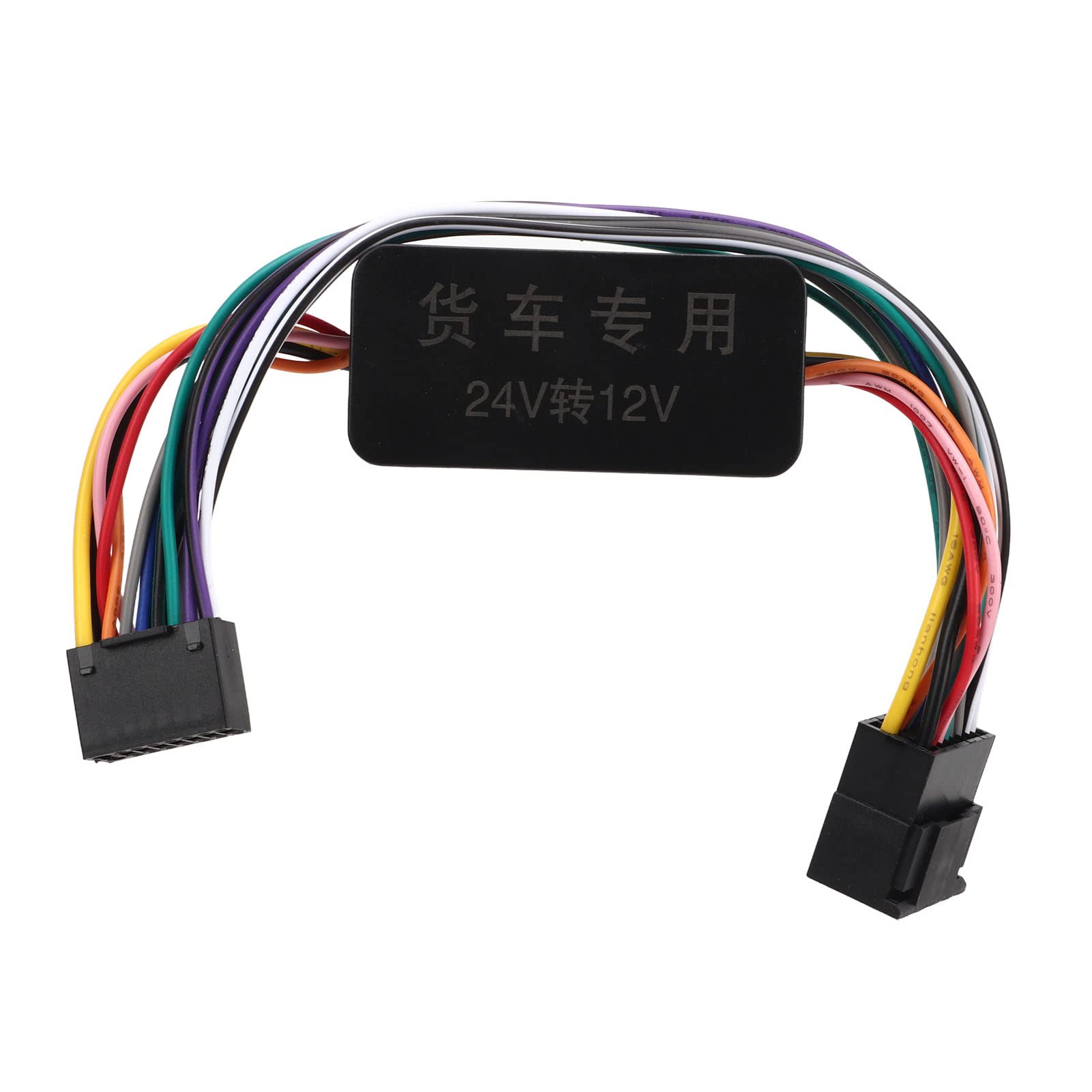 Regulador de Voltaje Convertidor de Alto Rendimiento de 24 V a 12 V para Radio de Camión Pantalla LED de Audio para Automóvil