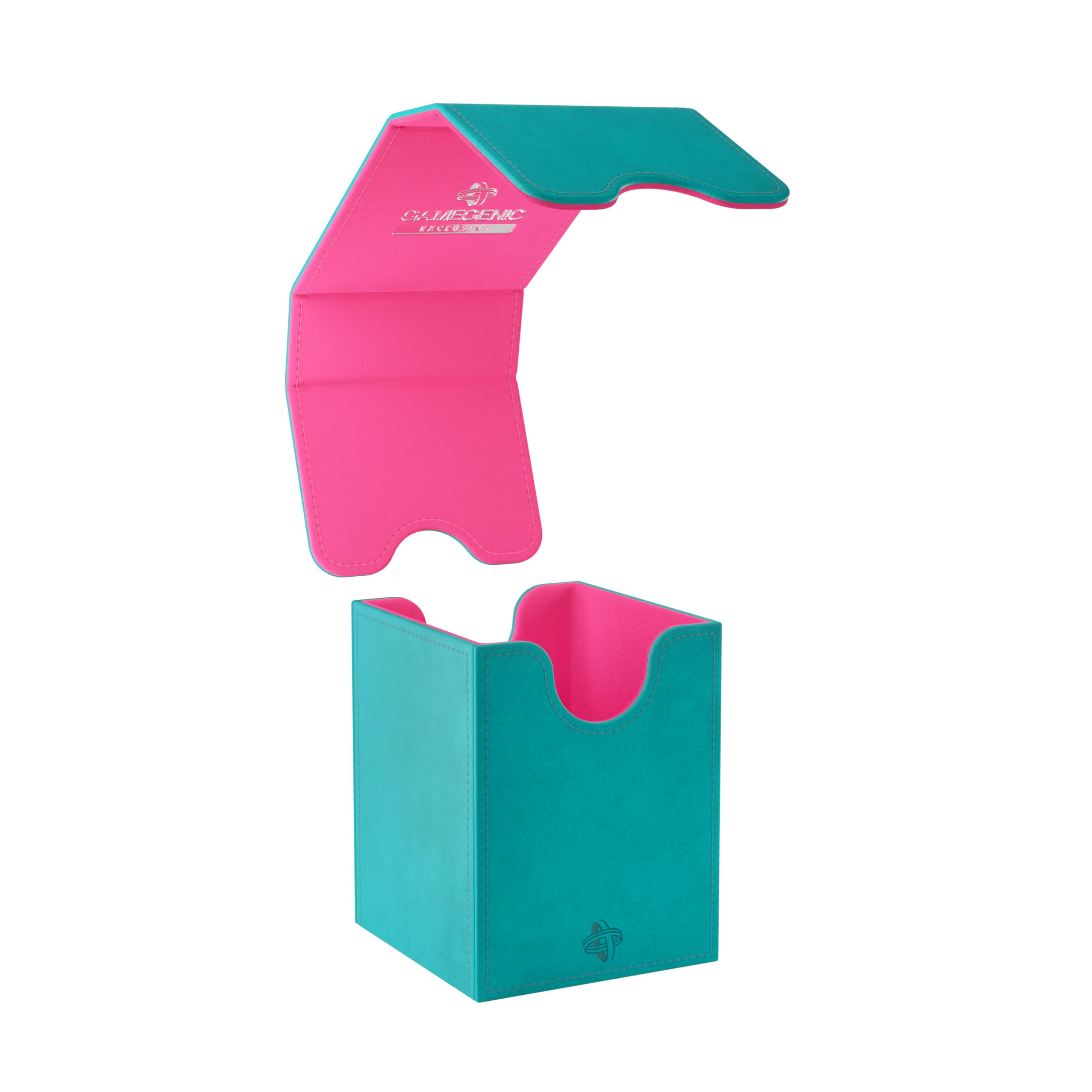 Gamegenic, Squire 100+ XL - Exclusive LINE Teal/Pink, do 100 kart z podwójnymi rękawami, kolor: turkusowy/różowy