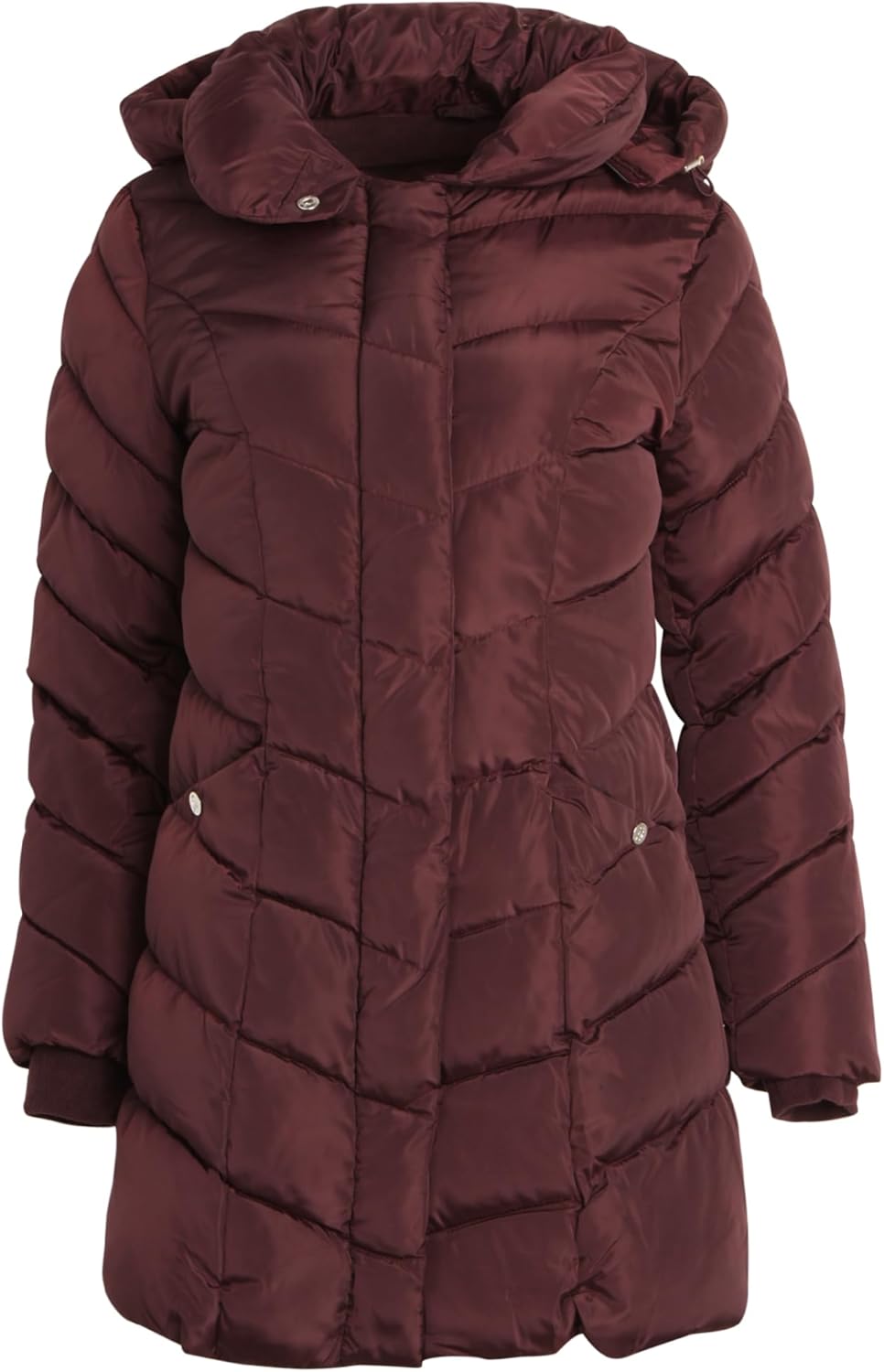 Steve Madden Womens Long Puffer Coat - Heavyweight Insulated Fall Winter Jackets for Women Windproof Long Length Bubble Parka - Image 3