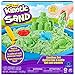 Produktbild Kinetic Sandbox Set - mit 454g magischem Kinetic Sand aus Schweden in Grün, 3 Förmchen und Schaufel für kreatives Indoor-Sandspiel, ab 3 Jahren