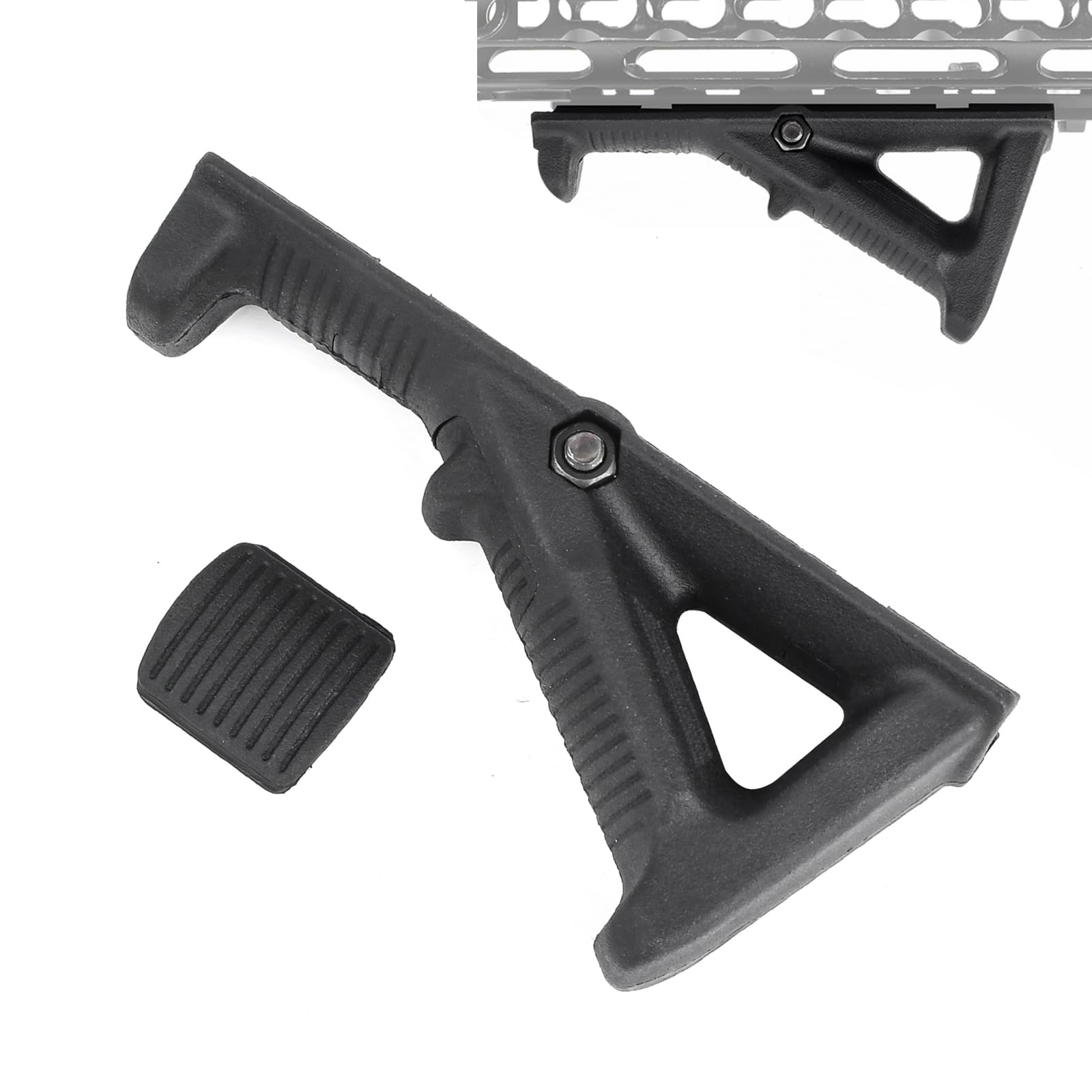 SBGJMY AFG1 AFG2 Angled Foregrip,Front Grip for 20mm Picatinny Rail System Non-slip Triangle Front Grip