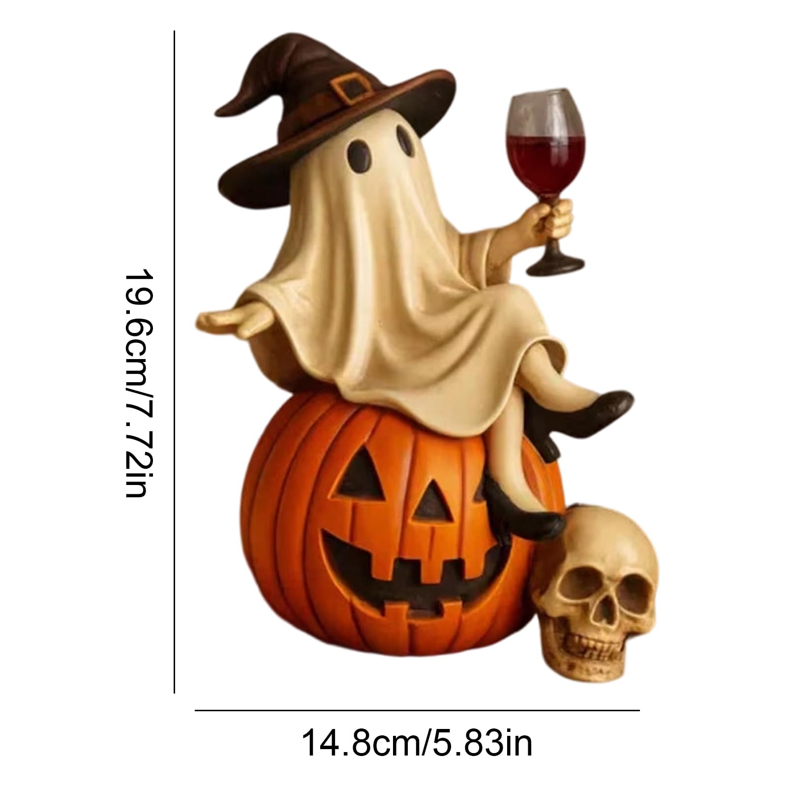 Amazon.co.jp: Generic ゴーストワインナイトハロウィン装飾、樹脂魔女