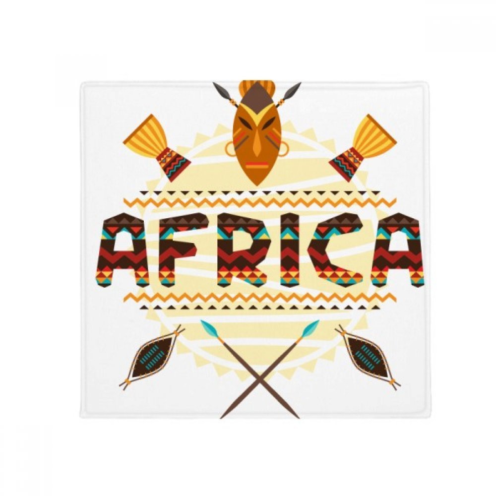 Tapis Afrique totem multicolore 80cm, une idée cadeau originale pour décorer l'entrée et le sol