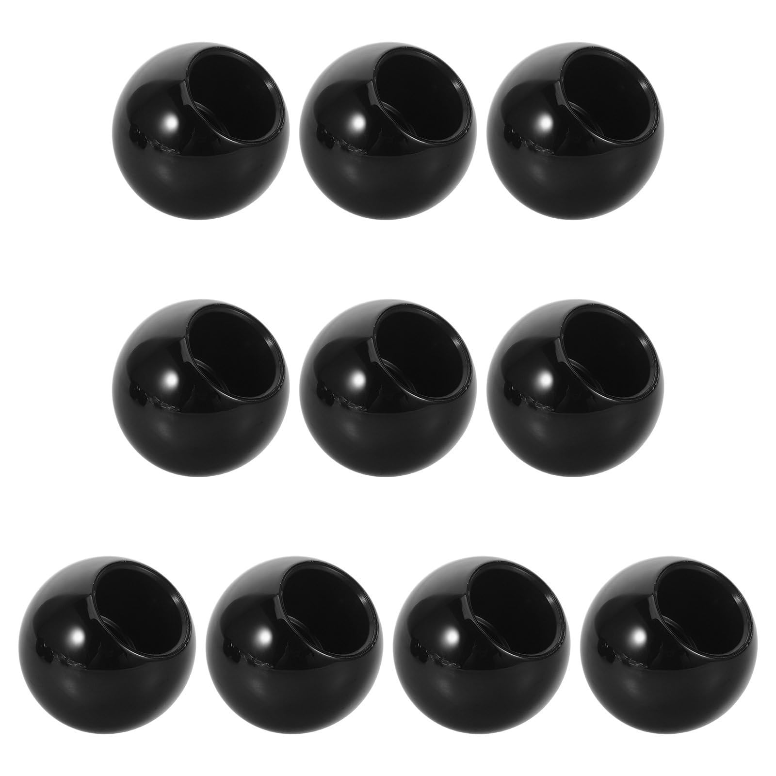 Tapa esférica de perfume NULYLU pack de 10 tapones redondos negros para botellas pulverizadoras