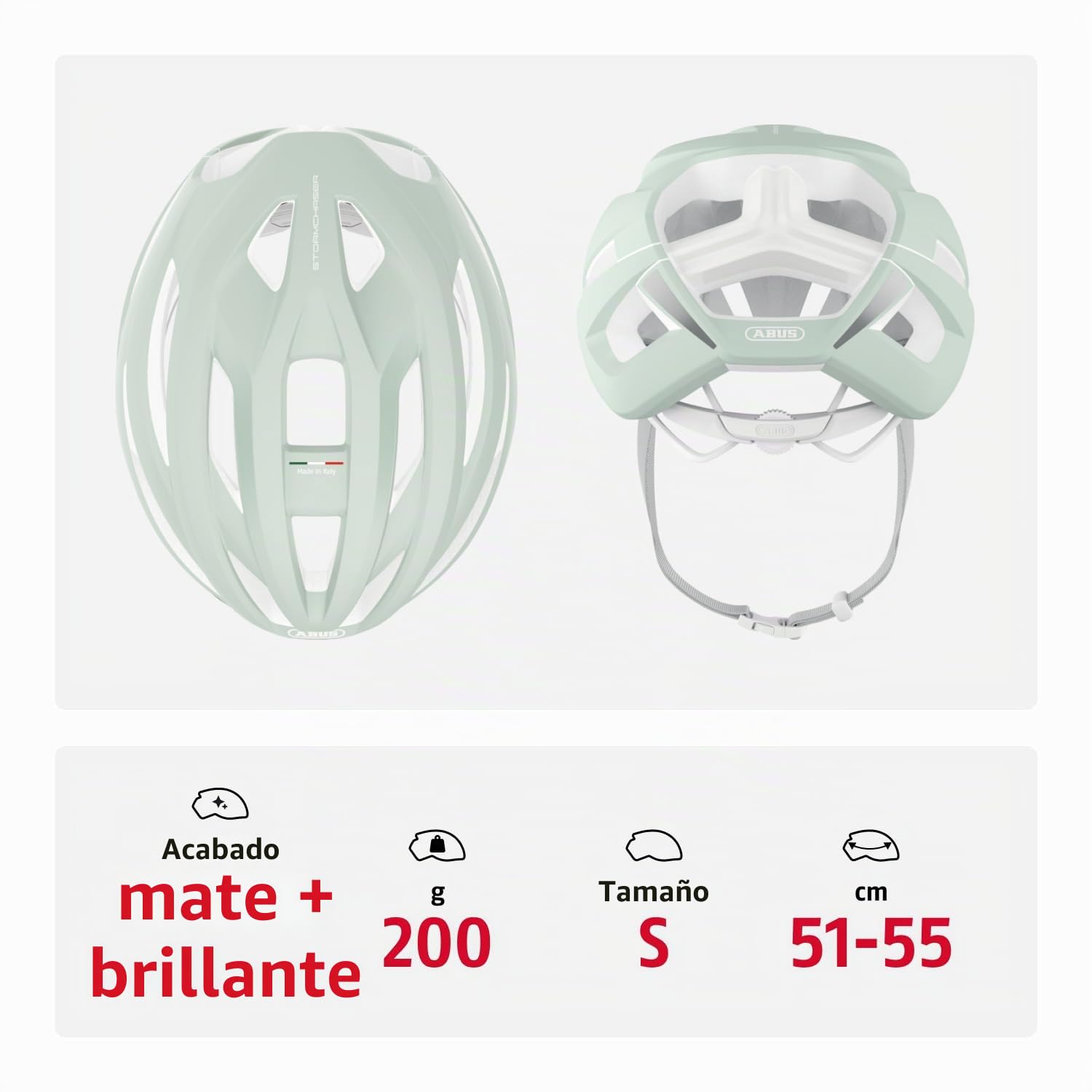 ABUS StormChaser ACE - Casco de bicicleta de carreras, casco ligero para bicicleta de carreras