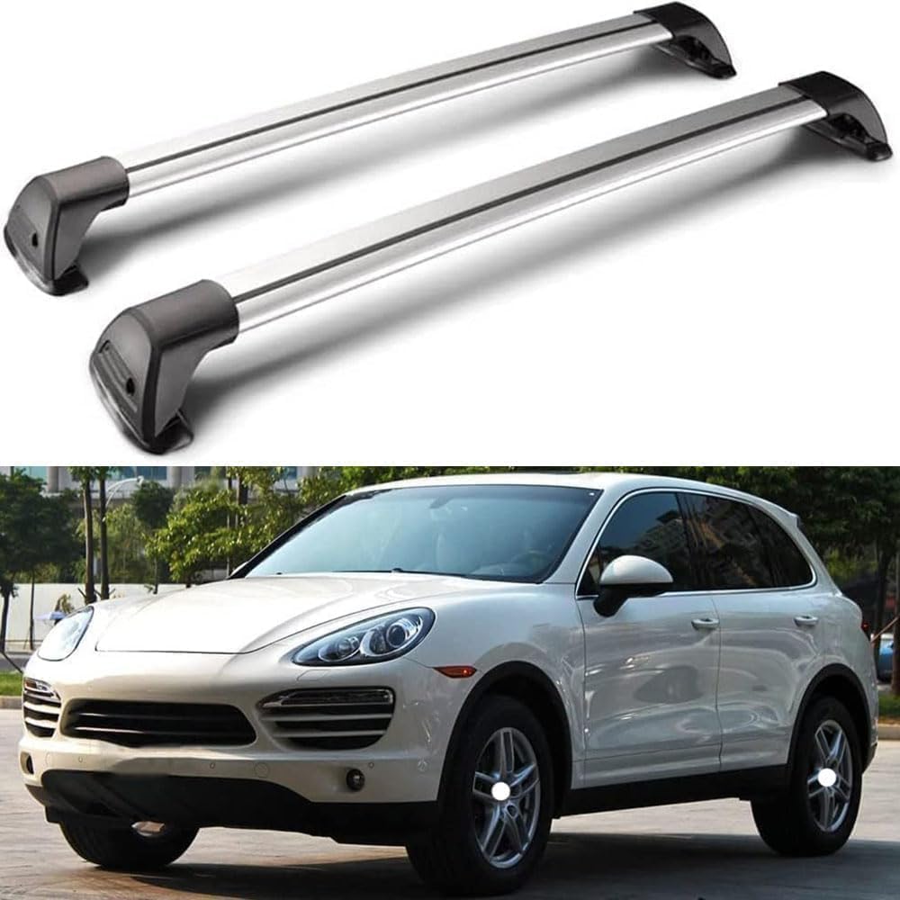 Cclxwy Normal 2 Pieces For Cayenne Suv 2011-2016 Car Roof Rack Rail Cross Bars Aluminium Cross Bars Railing Carrier