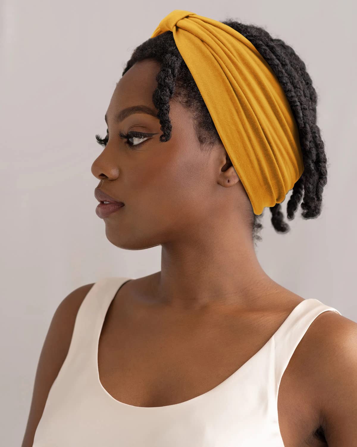 Amazon.com: Tobeffect Wide Headbands for Women Wide Knotted  display picture 3