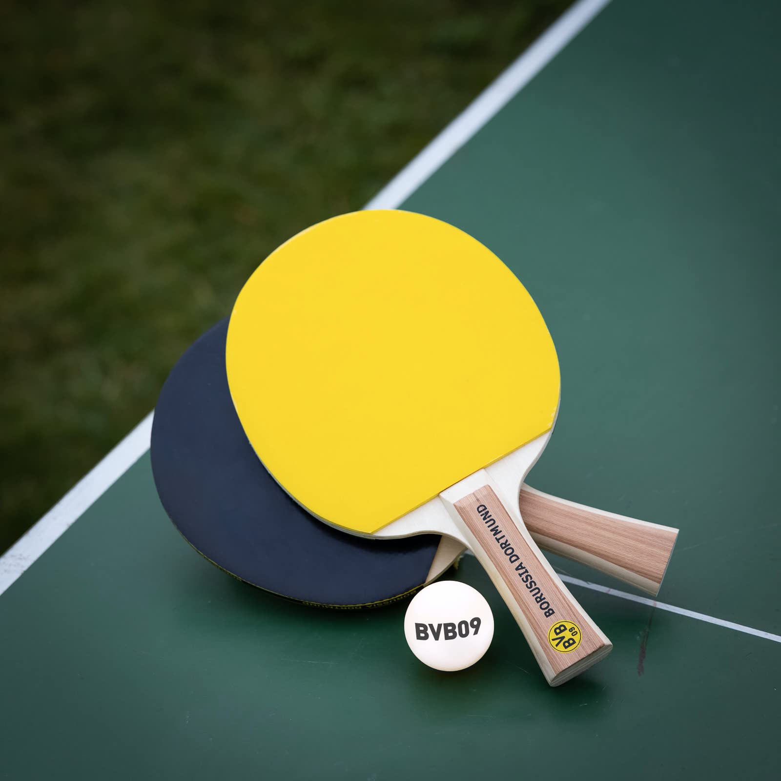 Borussia Dortmund Tischtennis Set (Tischtennis-Schläger und -Bälle) BVB 09