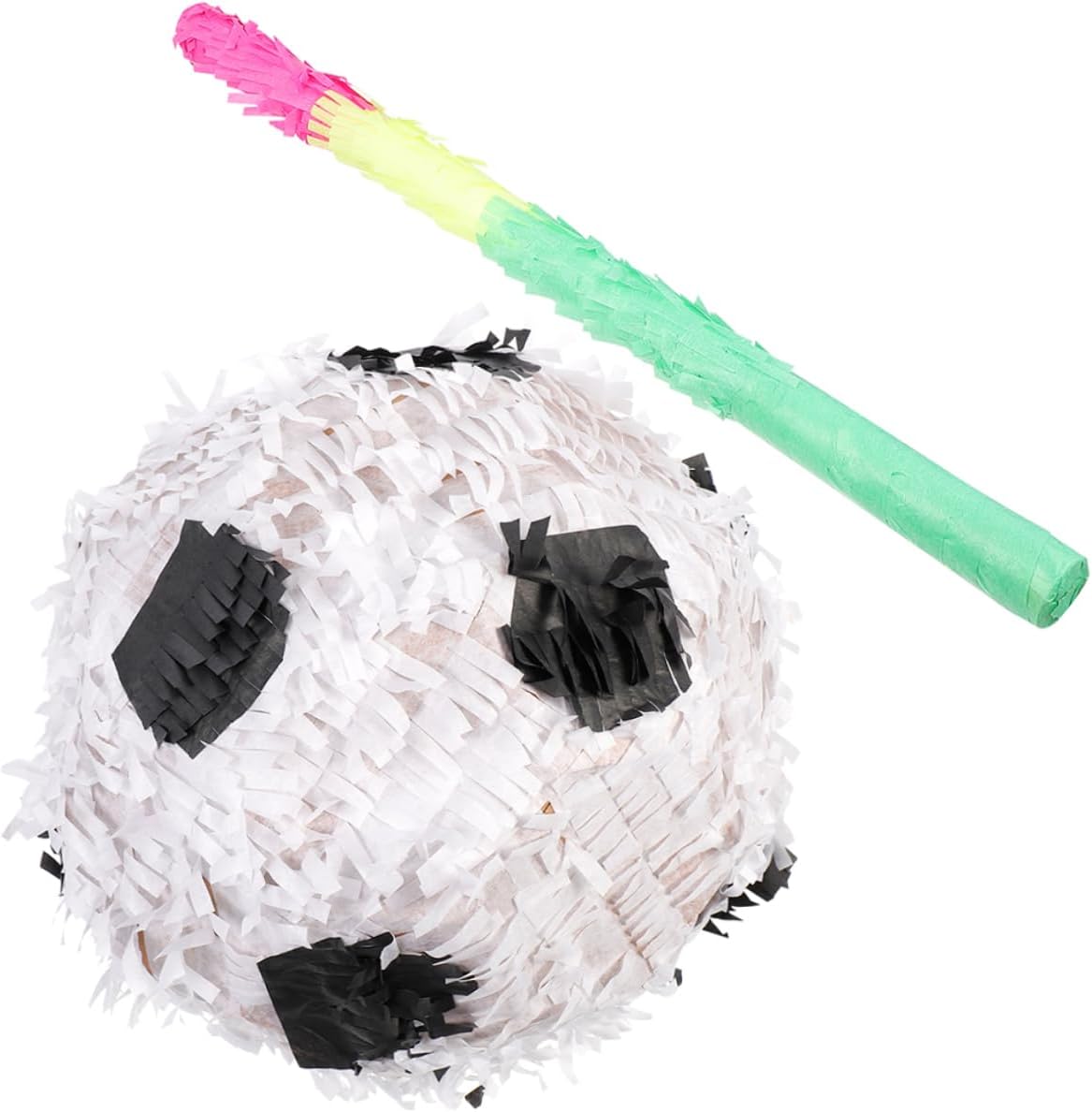 2Pcs Soccer Ball Pinata with Pinata Stick Football Party Decoration for Sports Themed Birthdays Fill with Candy for Adults