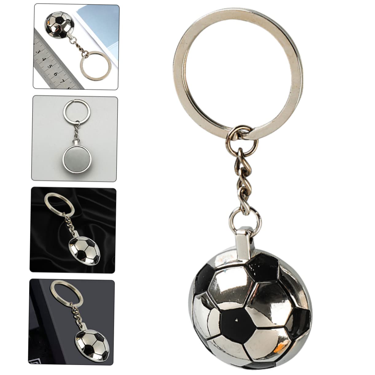 PACKOVE Llavero De Futbol Fútbol Póster Colgante Llaveros Decoraciones Recuerdo De Llavero Deportivo Llaveros Con Tema De Futbol Pequeños Aleación De Zinc