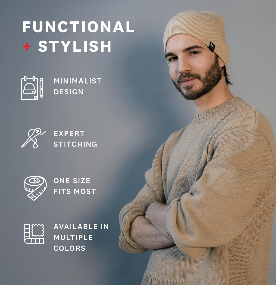 Evony oryginalna czapka beanie - miękka dzianinowa czapka beanie - ciepła i trwała