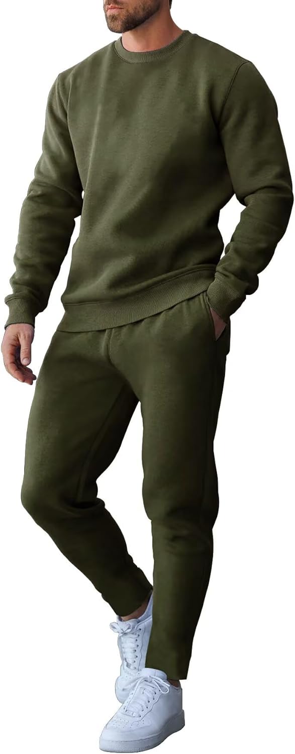 Men Tracksuits 2 Piece Sets Casual Sweatsuits Long Sleeve Athletic Jogging Suits Outfit Set