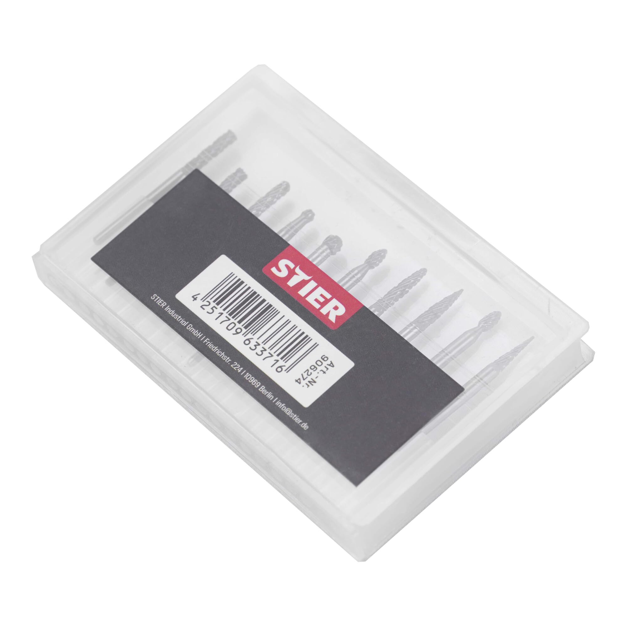 STIER HM Frässtifte-Set 10-tlg. 3 mm Schaft