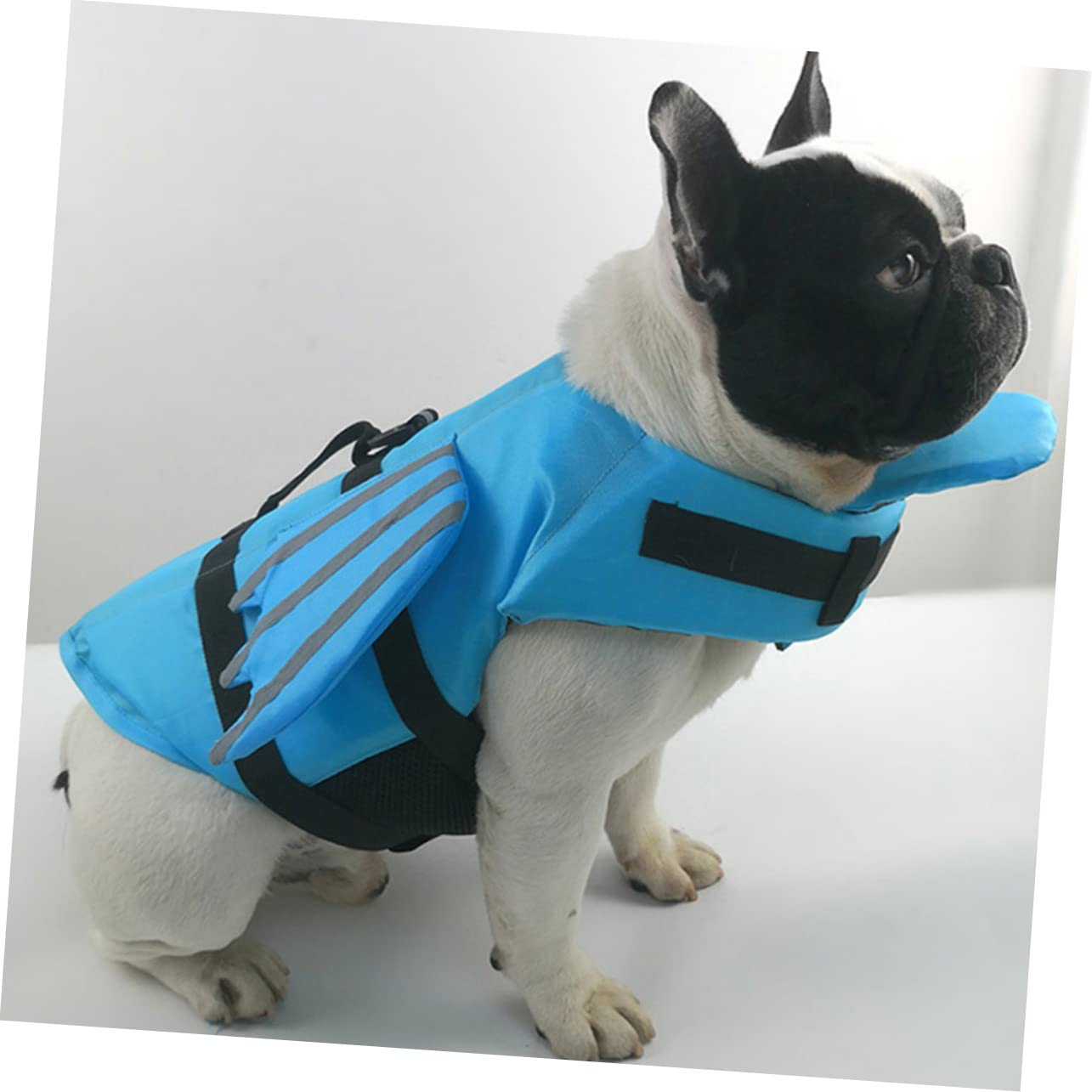 COSMEVIVI Ergonomic Handle Design Dog Clothes Portable Life Vest Dog Swimsuit Bright for