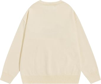 Aelfric Eden Cartoon Dog Sweater Casual Soft Baggy Knit Pullover Sweaters Long Sleeve Crewneck Tops 2024 Trendy Outfits