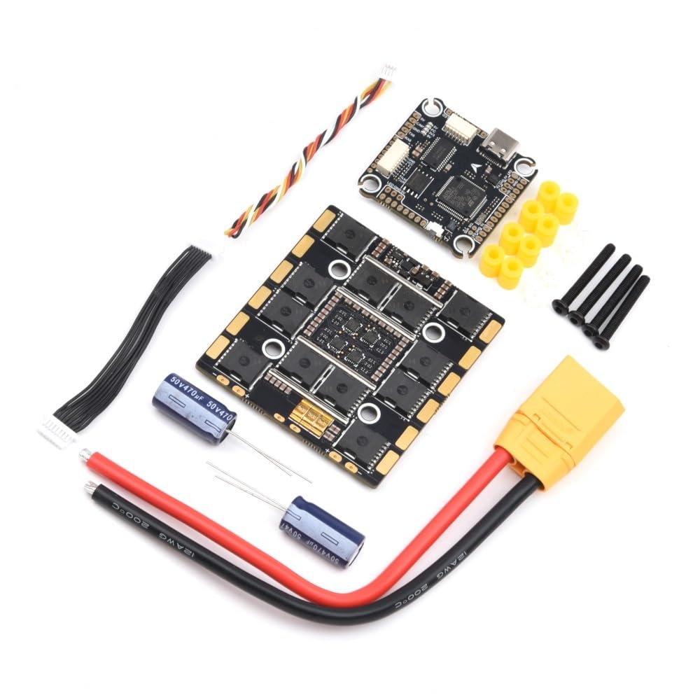 F7 F722 Flight Controller FC 3-8S Lipo 5V 9V BEC & 100A 4in1 ESC Stacks Fit For RC 13inch 15inch FPV Racing Freestyle Drone(F7 FC and 100A ESC)