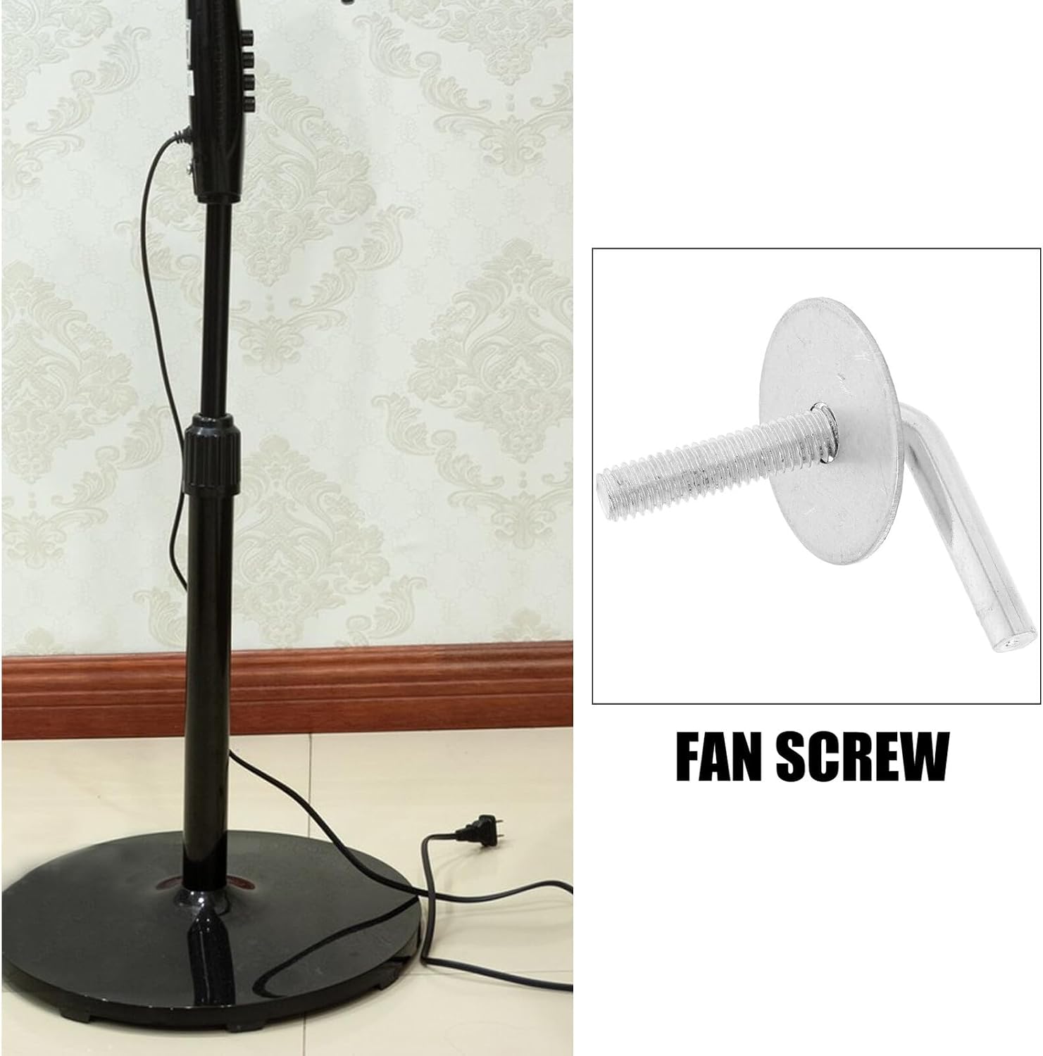 Didiseaon 8pcs Fan Mounting Fasteners Screws Set for Floor Fan Base Assembly Pedestal Stand Hardware Compatible with Models