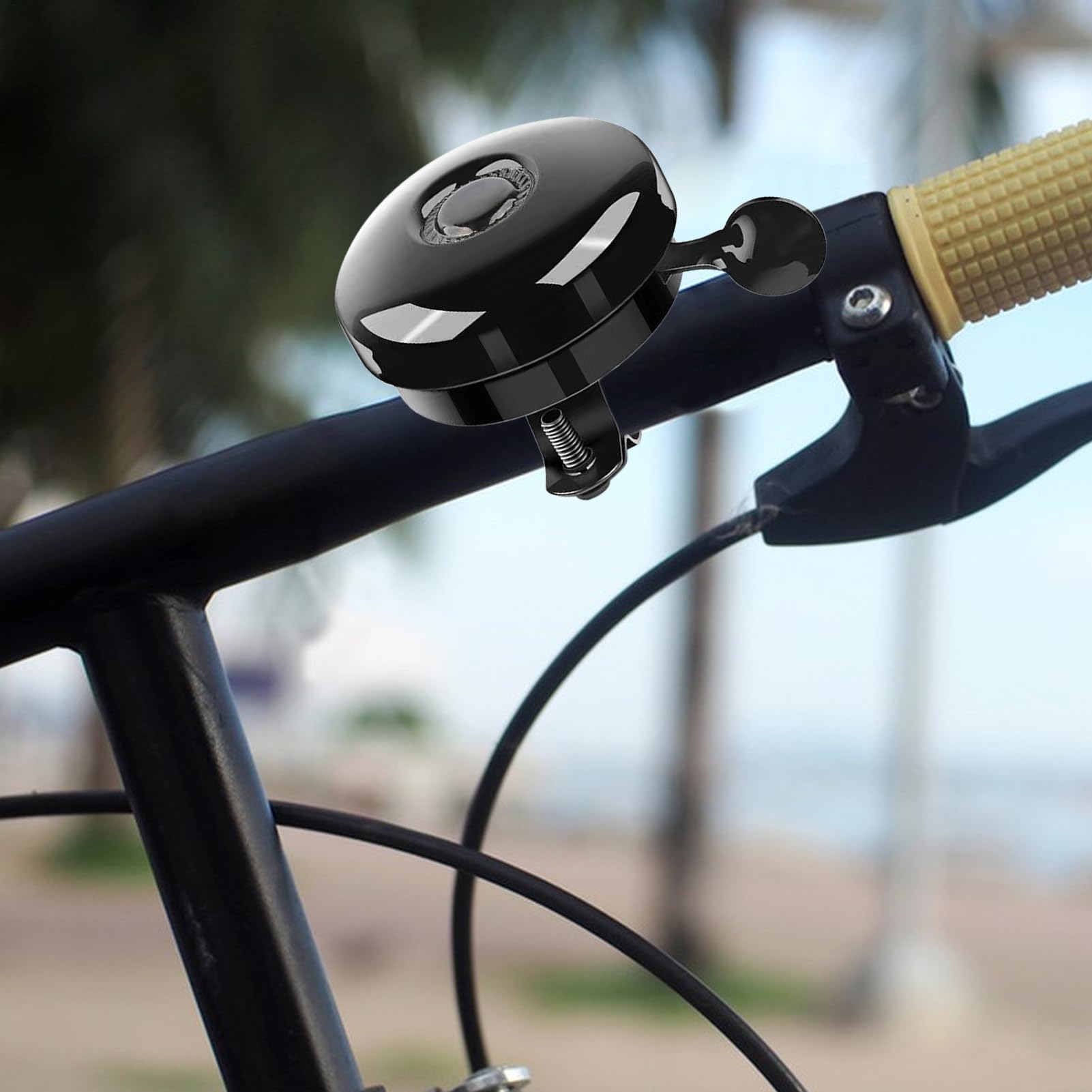 Dzwonek rowerowy, klakson, wyraźny dźwięk, uniwersalne akcesoria rowerowe, lekki i łatwy montaż, idealny do roweru szosowego, górskiego, rowerowego, bezpiecznego użytku na świeżym powietrzu