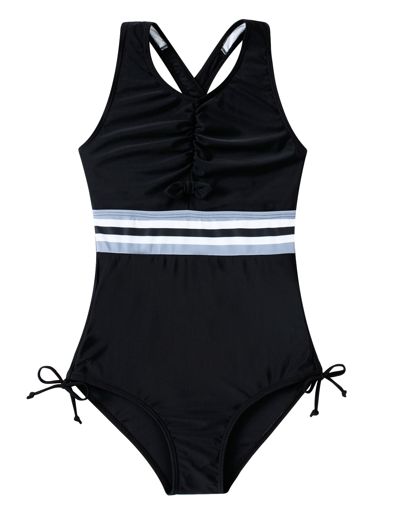 BFUSTYLE Girls Swimsuit One Piece Bathing Suit 4-13 Years Beach Swimwear | Sleeveless Adjustable Quick Dry Holiday Vacation Summer Beach Suits