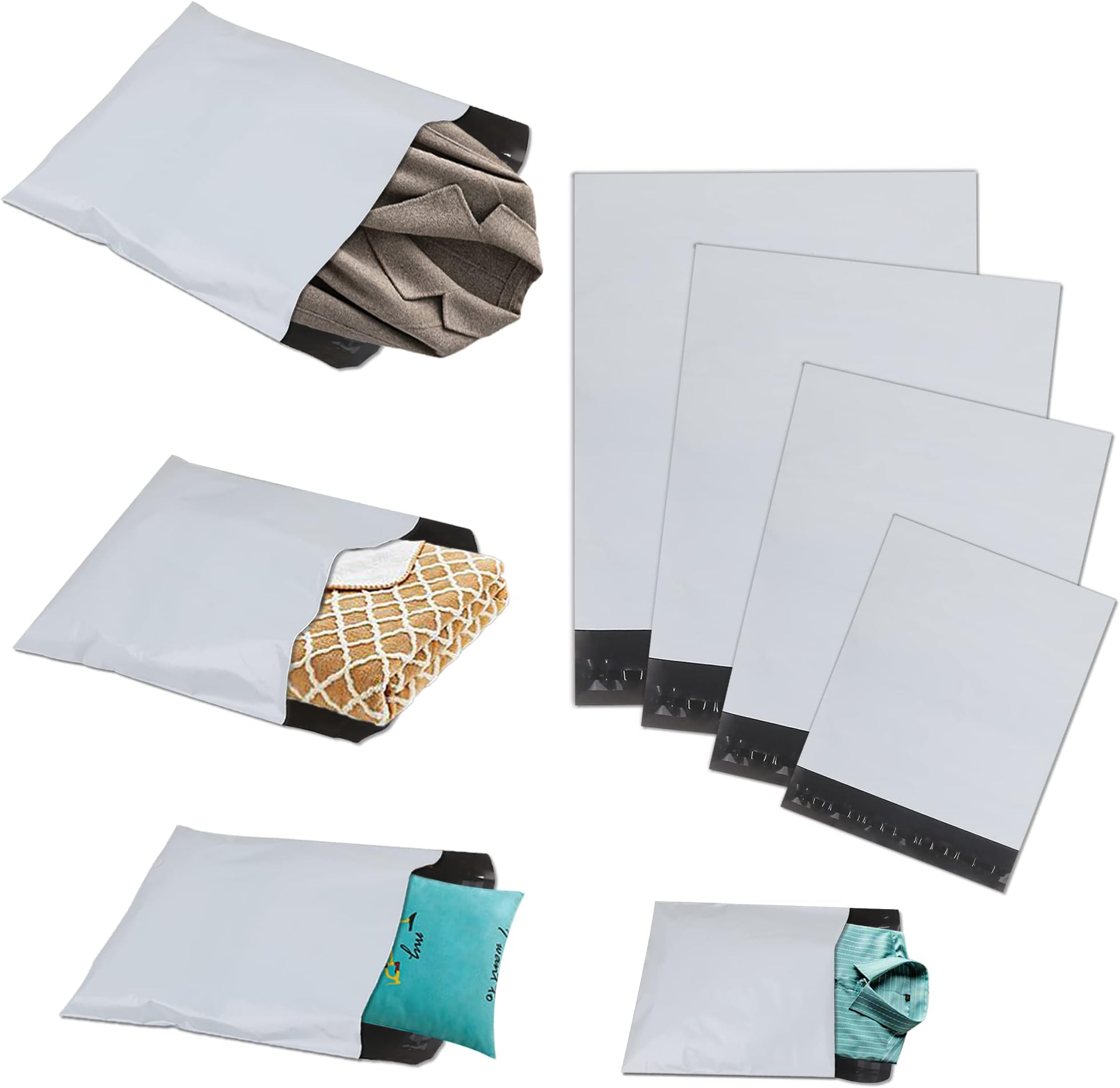 JECO® - Enveloppes Plastique D'expédition Opaques 520x600 Mm