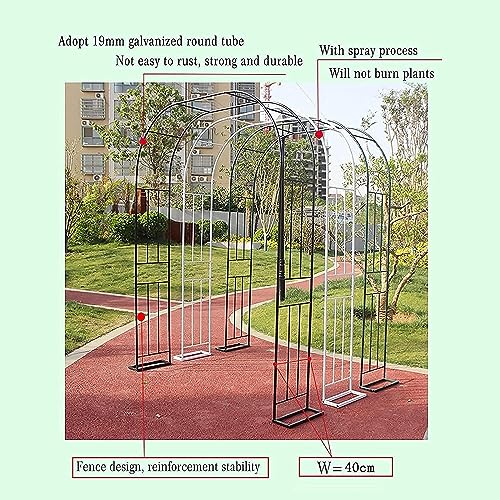 Arche de jardin en métal résistant aux intempéries pour aménagement durable - 7