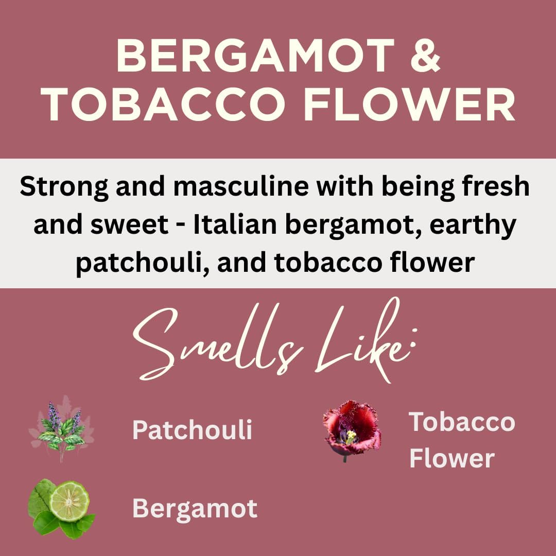 Copper Creek Bergamot & Tobacco Flower (Type* Compatible with) Scented Crafting Fragrance Oil for Bath and Body Products, Perfumes and Candles, 4 Oz
