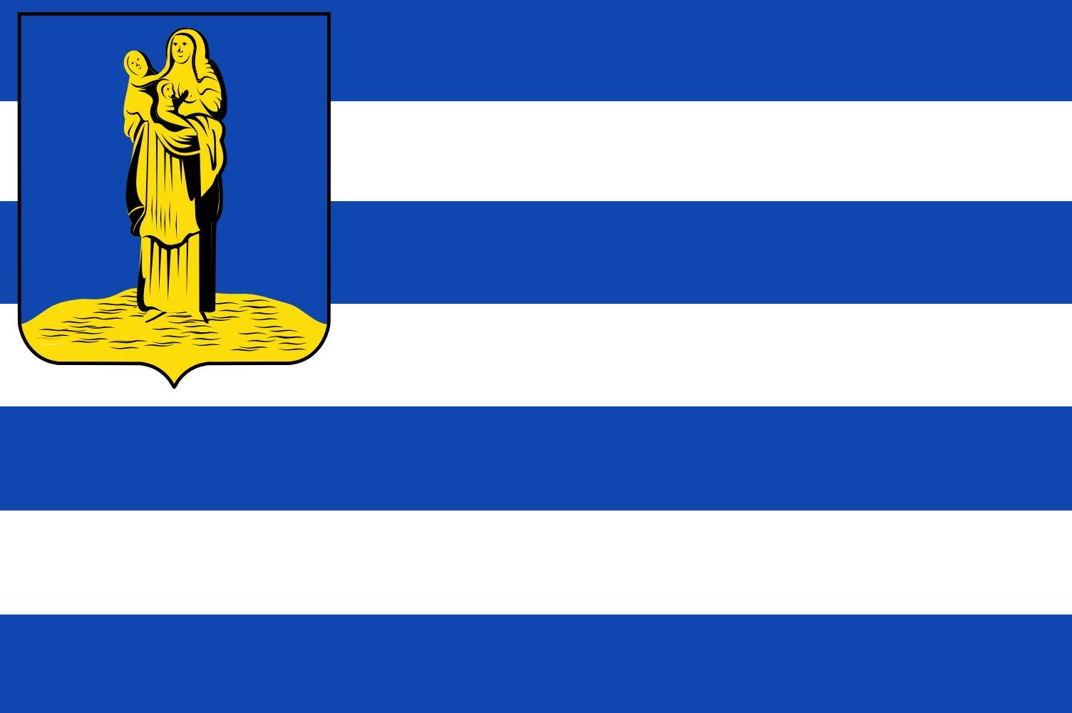 Drapeau Sint Annaland vlag grand format抗 UV pour mât de l'ancienne commune de Zélande