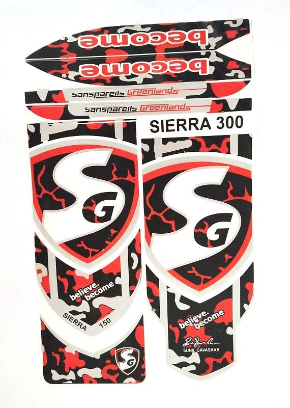 Buy Paper Oshi Sg Cricket Bat SelfAdhesive Sticker, Multicolor Online