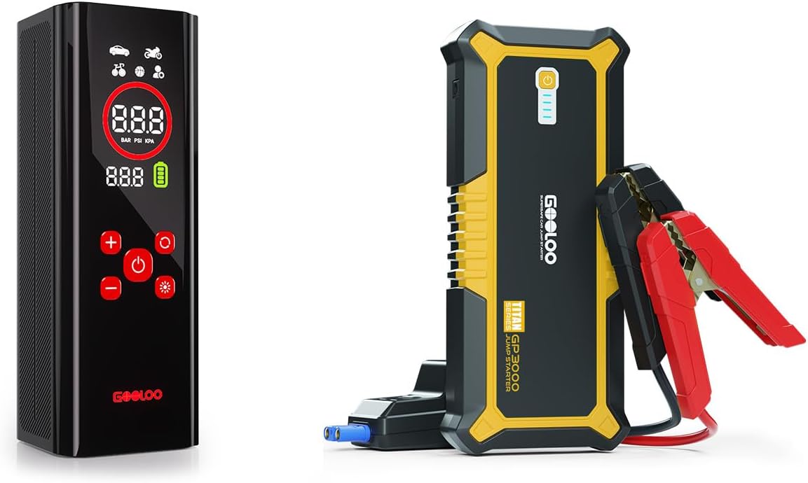 GOOLOO GP3000 3000A Jump Starter Yellow GOOLOO AP150 PRO