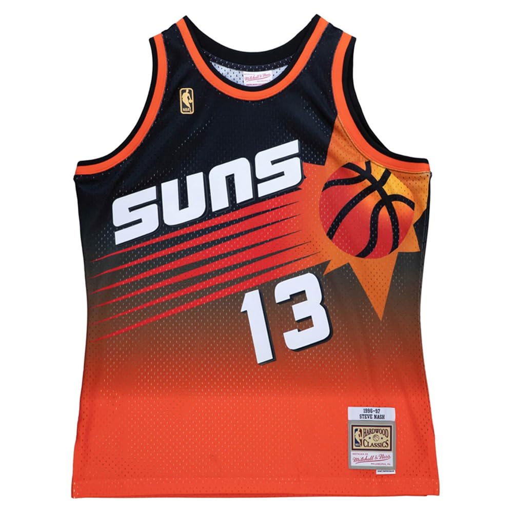 Mitchell & NessMens Fadeaway Swingman Crew Neck Athletic Tank PHX Jersey 1996-97 Basketball Athletic - Orange