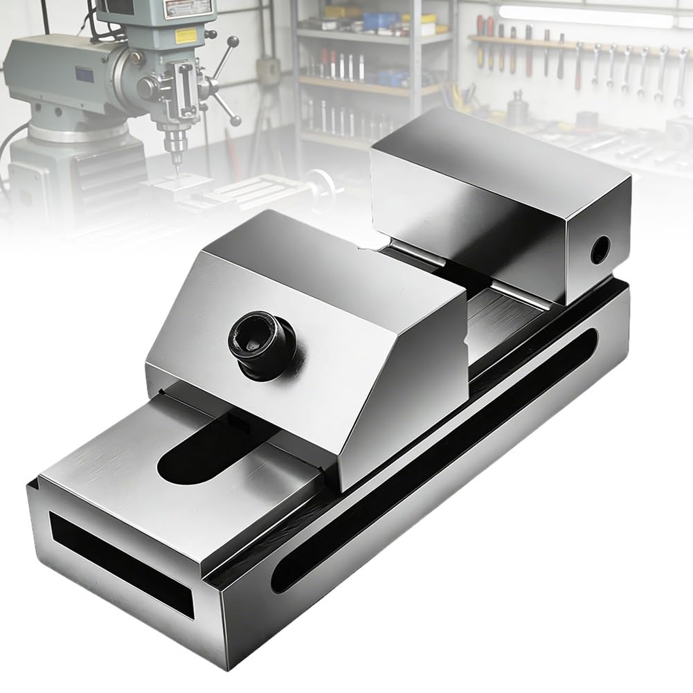 Drill Press Vice Clamp, Bench Flat Table Vice, Self-Adjusting Workbench Base Vices,for Machined Crafts and Jewelry Making (2)