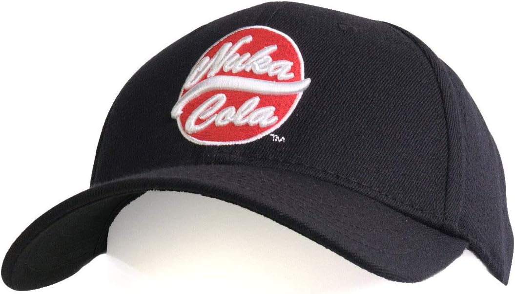 Bioworld Fallout Nuka Cola Brimmed Baseball Hat Black, Medium