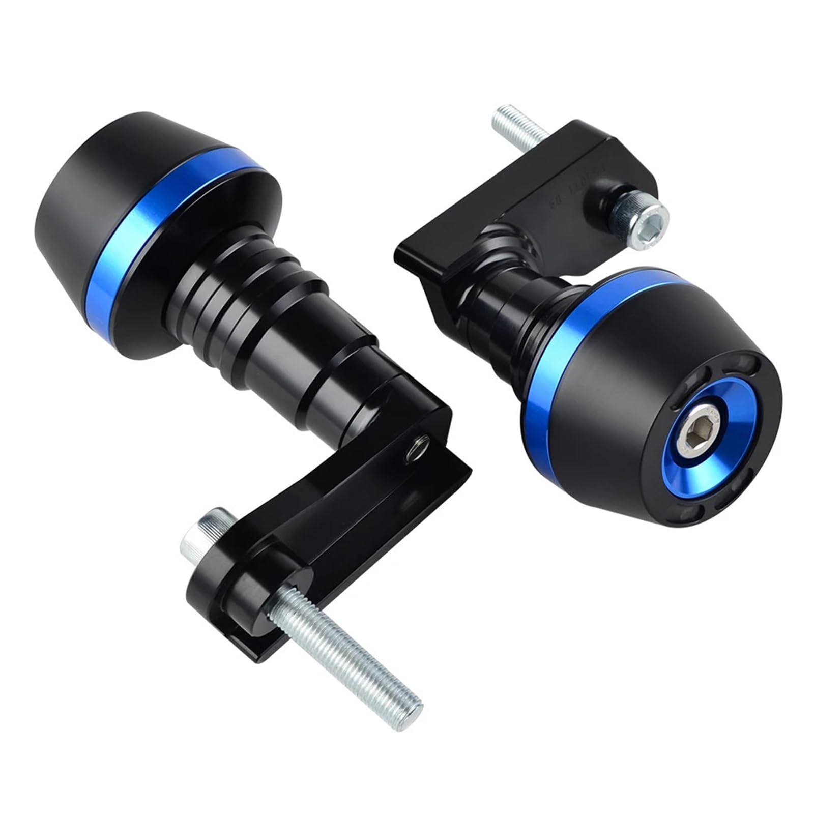 Przednie tylne koło oś widelca suwaki Pasuje do Suzuki GSX-R600 GSX-R750 GSXR600 GSXR750 2011-2017 motocyklowe ochraniacze przed upadkiem rama suwaki(Blue)