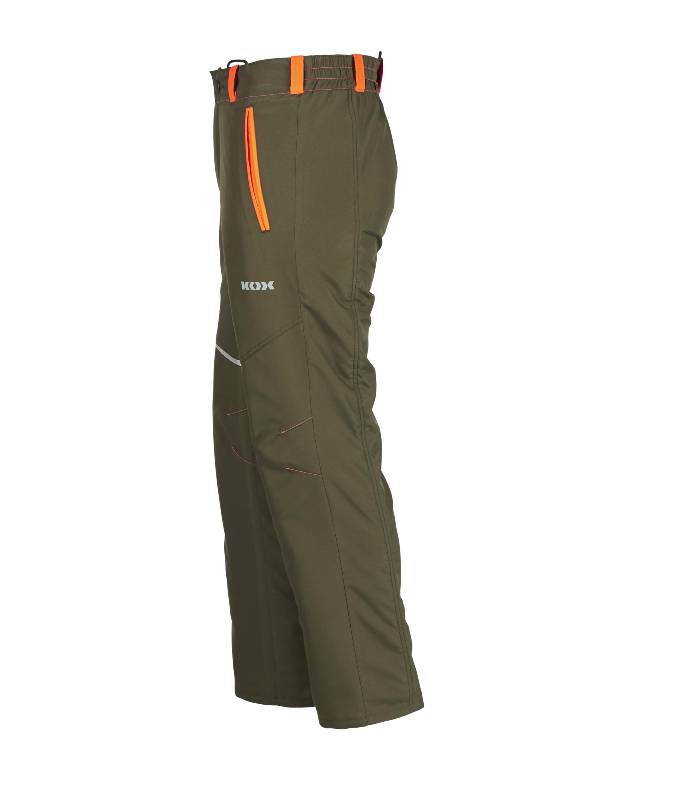 KOX Schnittschutzhose Vento 3.0 Grün/Orange Größe 64 | Typ A