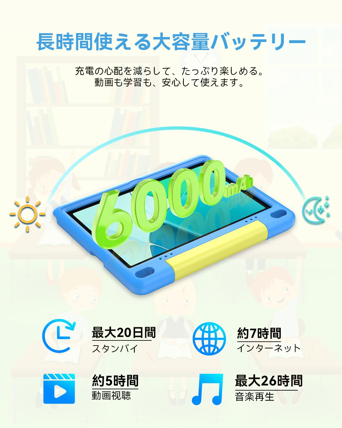Amazon.co.jp: キッズタブレット 10インチ android16 Wi-Fiモデル 子供