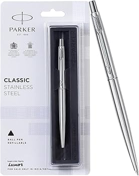 Amazon | Parker Moments クラシックステンレススチールクロムトリム