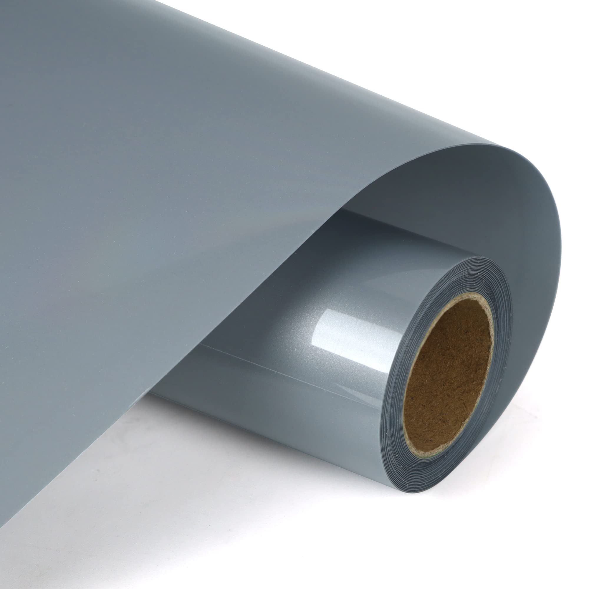 RENLITONG Heat Transfer Vinyl,12 Inch by 10ft Silvery Iron on Vinyl