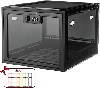 Lalifebuss Combination Lock Boxes for Personal Items, Lockable Storage Box for Office Locker/School/Medicine/Snacks/Phone Jail/Electronic/Home