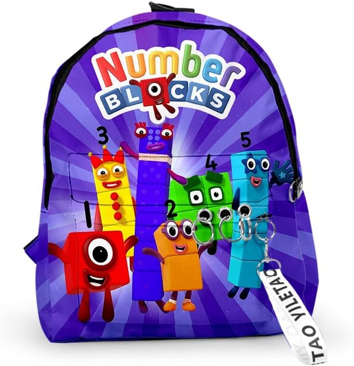 Number Backpack Character Cosplay Backpack Large Capacity Shoulder Backpack for Outdoor Travel