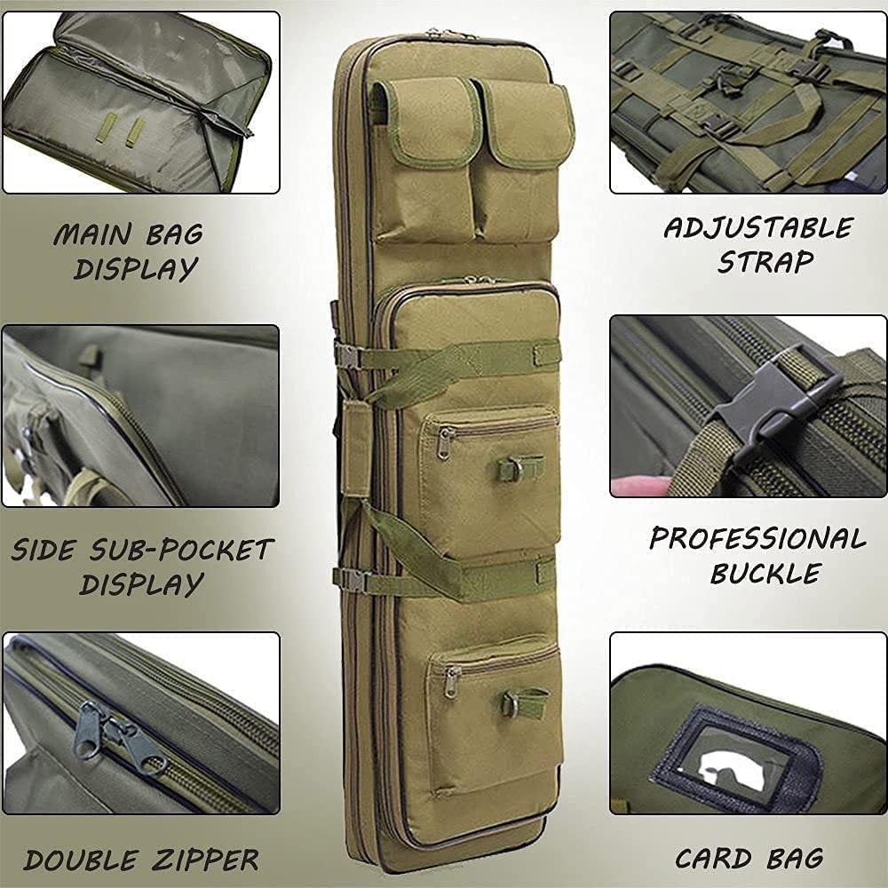 Custodia Morbida per Fucile Borsa Tattica Pera per Caccia e Tiro a Segno/Green/100Cm/39In
