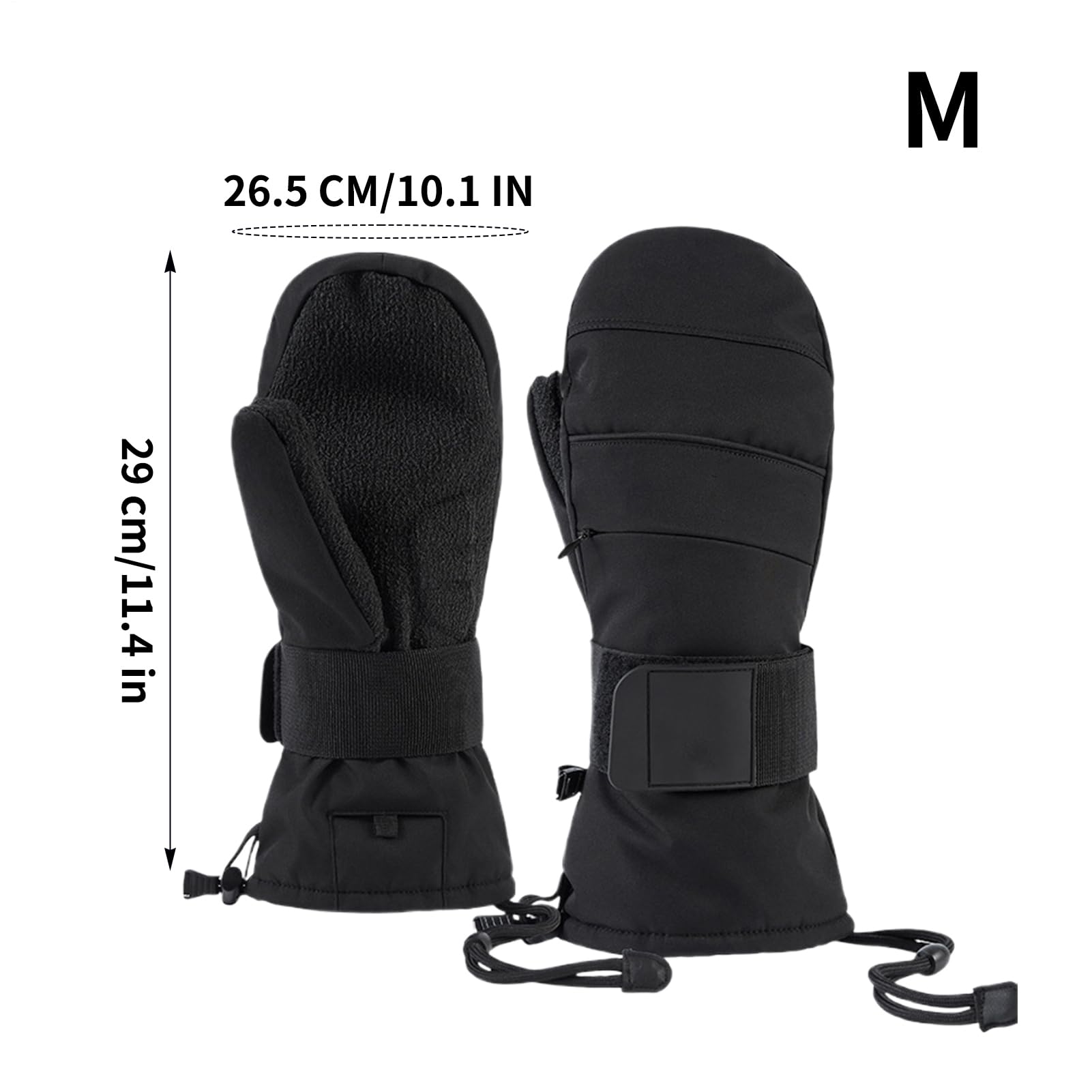 Guantes de esquí, guantes de conducción para pantalla táctil, con protector de muñeca, guantes de equitación con forro polar, para hombre, motocicleta, esquí, nieve, ciclismo, snowboard