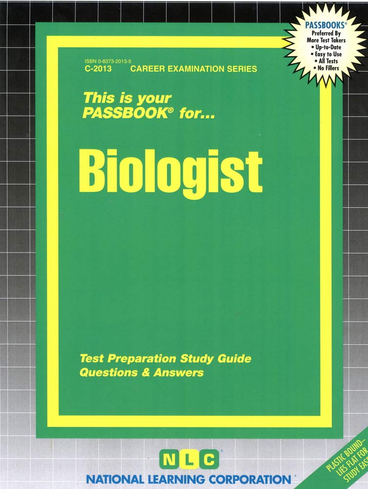 Biologist: Passbooks Study Guide