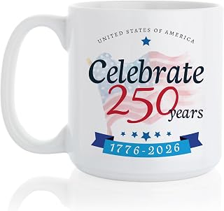 Semiquincentennial Large Mug 20oz - Perfect for Coffee, Tea, and Soups - Unique Collector's Item for Celebrations