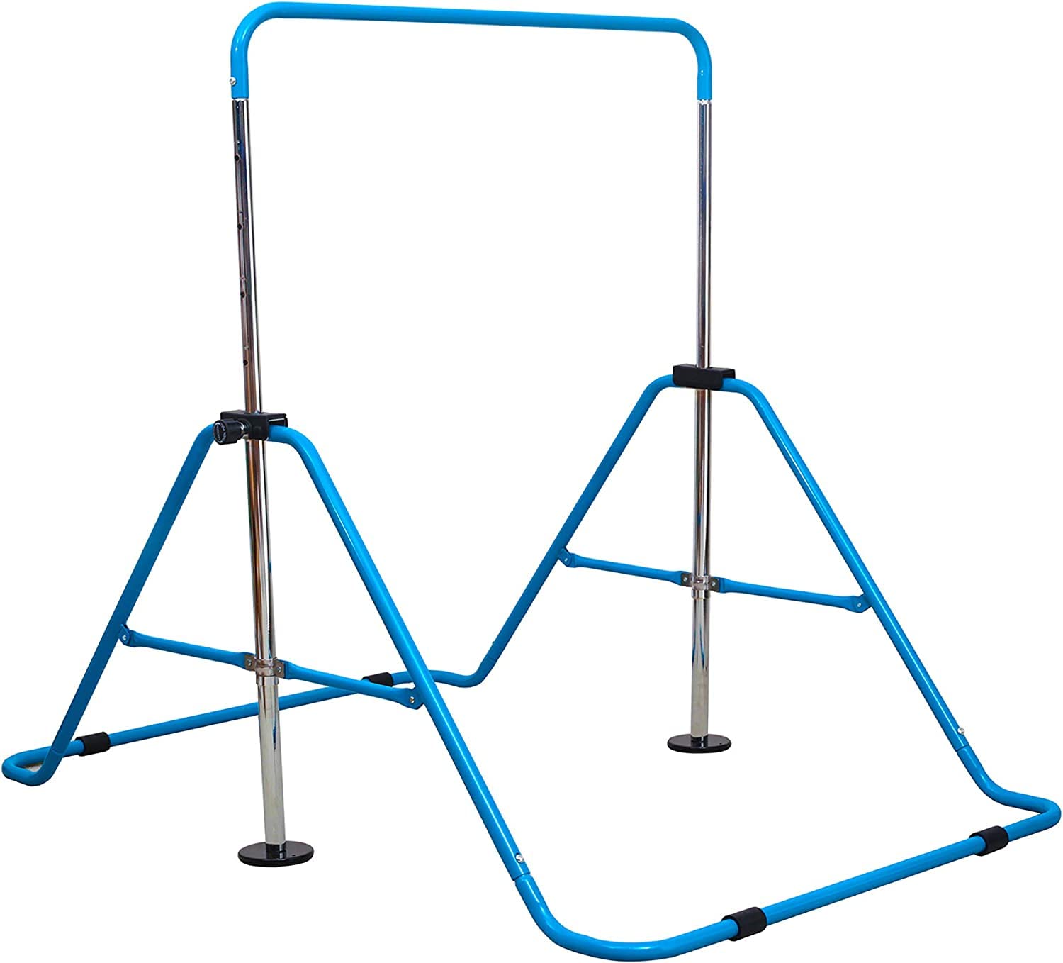 Sponsored Ad – MAXSTRENGTH X Expandable Gymnastics Bars Junior Training Bar Adjustable Height Gymnastic Horizontal Bars Children Folding Training Monkey Bars Child Gym Climbing Tower Blue
