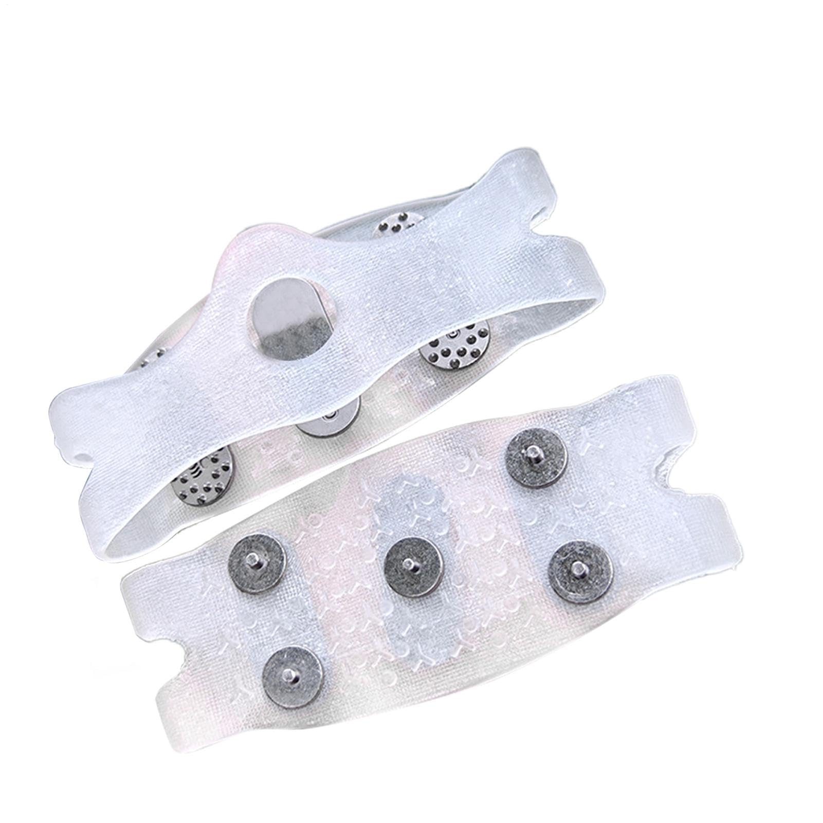 Shoe Ice and Snow Grips, Ice Cleats for Shoes and Boots, Portable Snow Gripper Spikes, Anti-Slip Traction Cleats Ice Grippers for Ice Snow for Ice Fishing, Hiking Safety