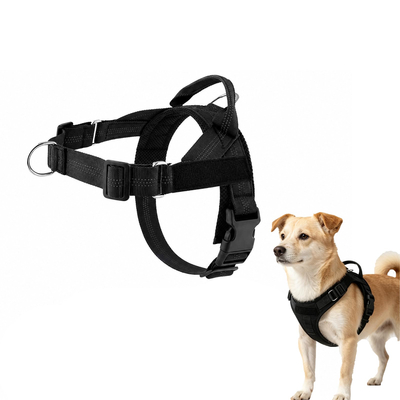 Paropet No Pull Dog Harness, Cordless Breathable Pet Walking Vest Harness