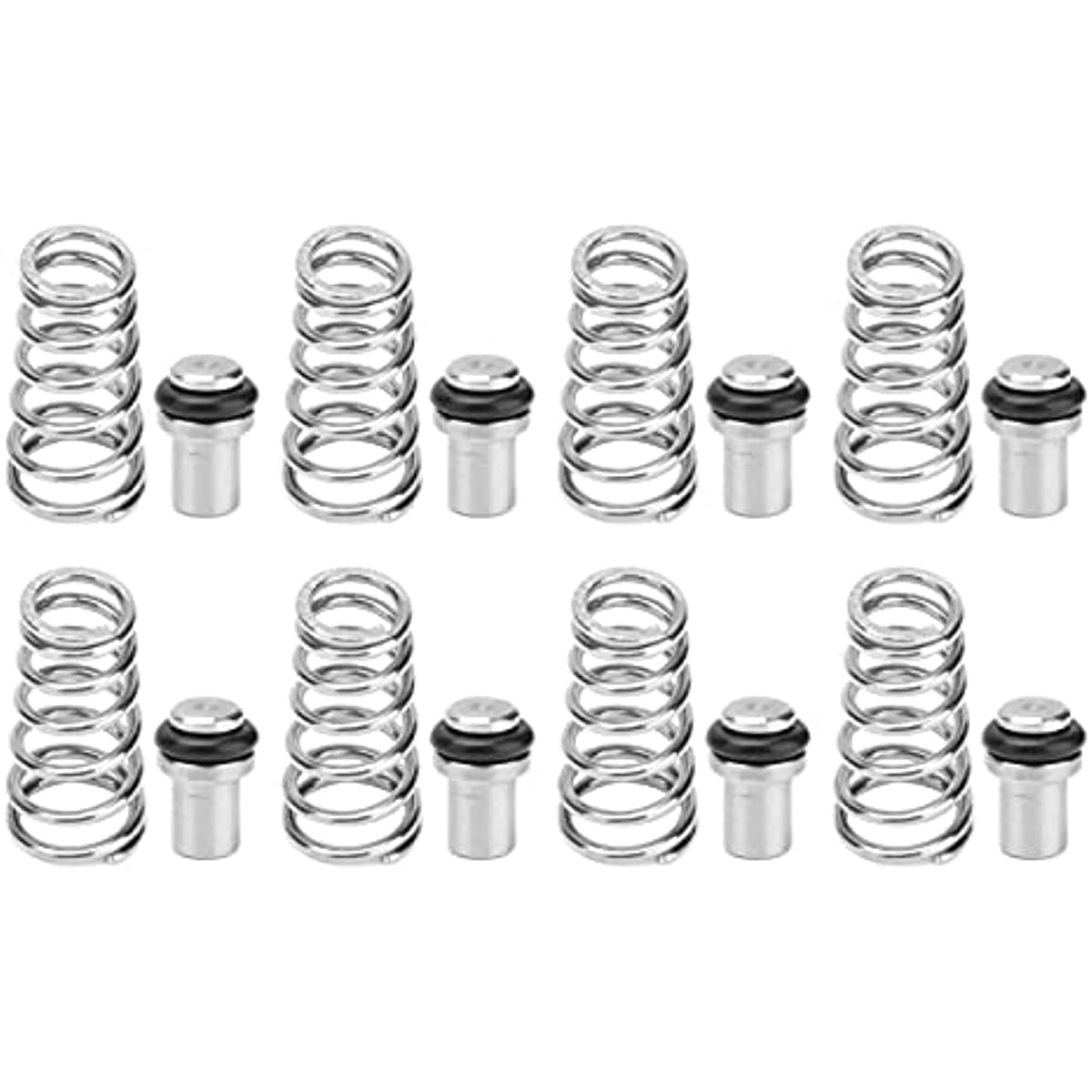 Semfeil Brew 8 PCS Home Brew Ball Lokc Keg Post Poppet Valve Universal Poppet Valve Keg Poppet Valve Ball Lock Poppet Valve Pin Lock Poppet for Homebrewing (8 PCS)