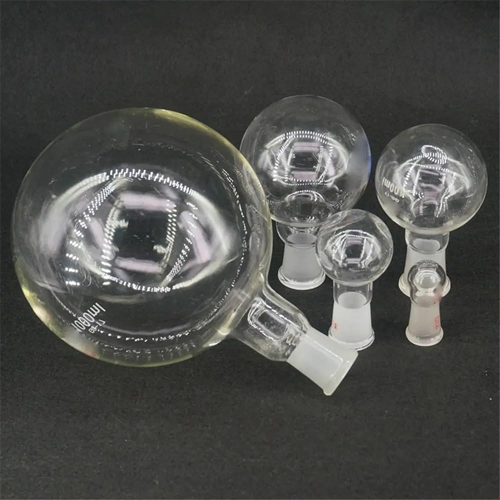 Strumenti da laboratorio e attrezzature 150/250/500/1000ml Giunto 19/26 24/29 29/32 Pallone in vetro borosilicato Rotondo Singolo Corto Articoli da laboratorio(500ml joint 29-32)