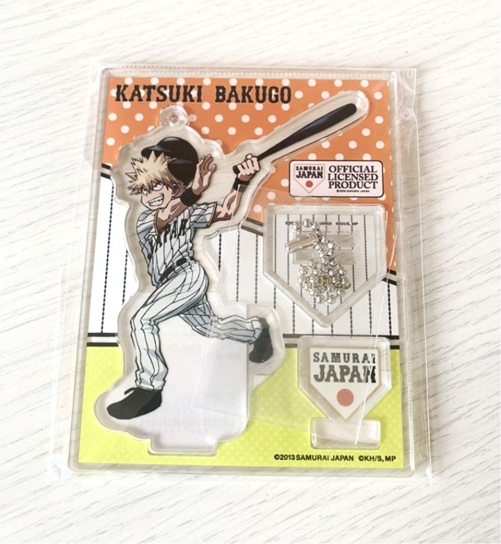 ヒロアカ　爆豪勝己　アクリルスタンド　3点　侍ジャパン　東急ハンズ　文房具カフェ ヒロアカ 爆豪勝己 アクリルスタンド 3点 侍ジャパン 東急ハンズ