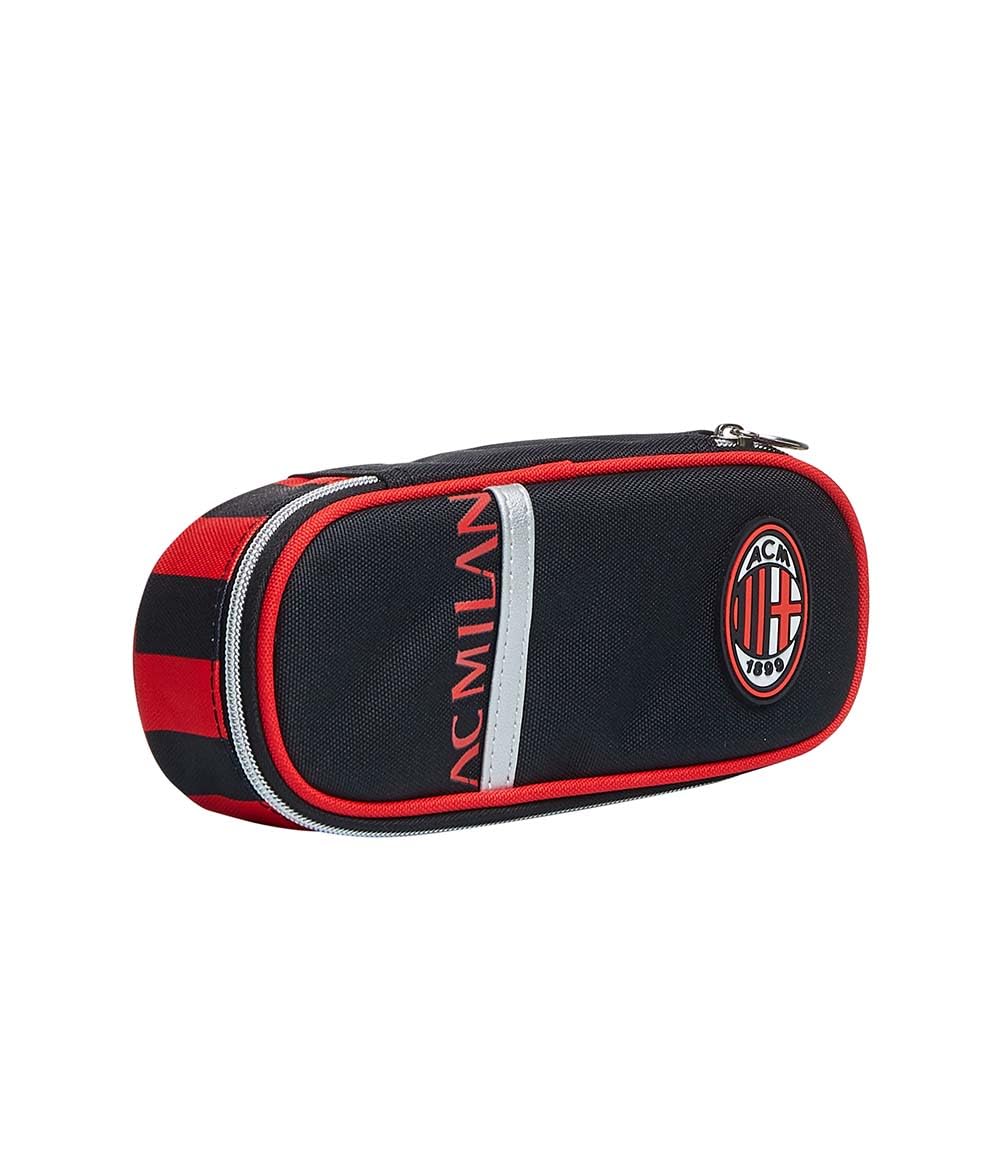Seven Milan, Unisex Oval Pen Bag with Elastic Pencil Holders - Children, Black, One Size, standard size - Image 2